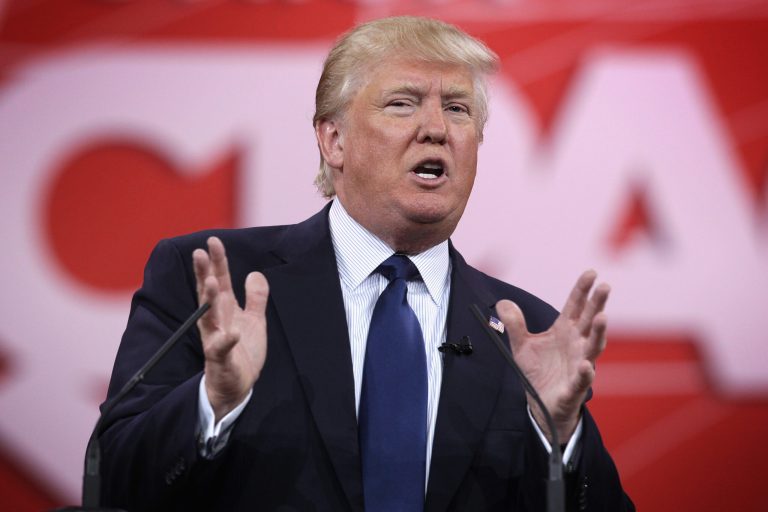 Chairman and president of the Trump Organization Donald Trump addresses the 42nd annual Conservative Political Action Conference February 27, 2015 in National Harbor, Maryland. Conservative activists attended the annual political conference to discuss their agenda. (Photo by Alex Wong/Getty Images)