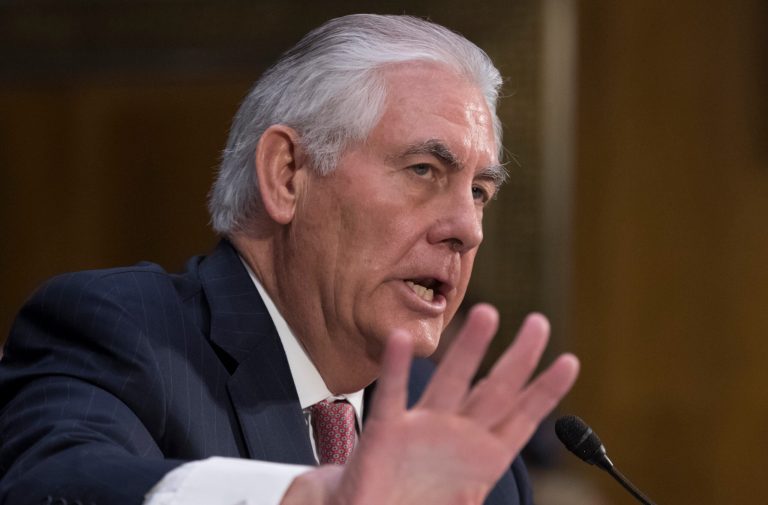 Tillerson offered U.S. tolerance of China's failure to implement sanctions as an example of a broader failure. (AP Photo/J. Scott Applewhite)