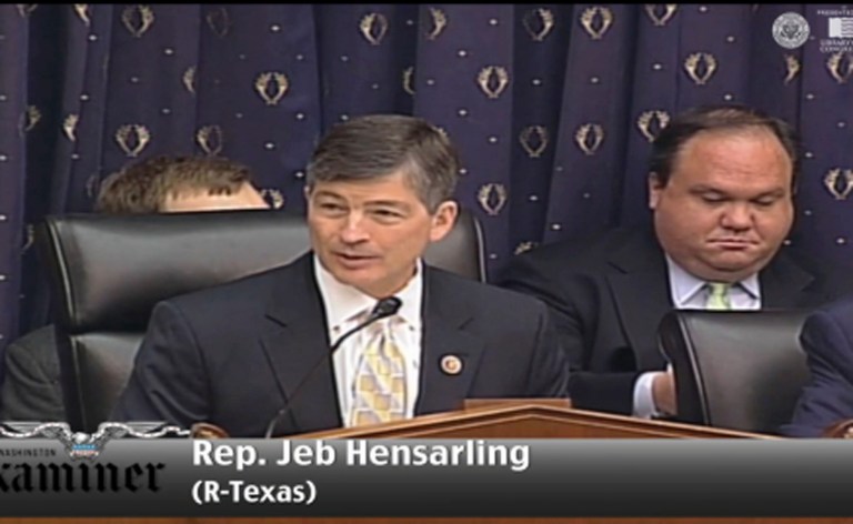 House Financial Services Chairman Jeb Hensarling, R-Texas, said Wednesday during a committee hearing that the 2010 Dodd-Frank Act has been a major failure since it passed Congress four years ago. (Screenshot)