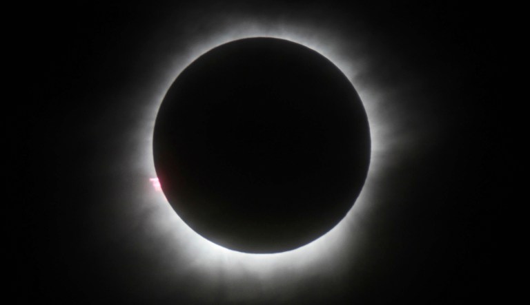 The eclipse will happen during the middle of the day, 