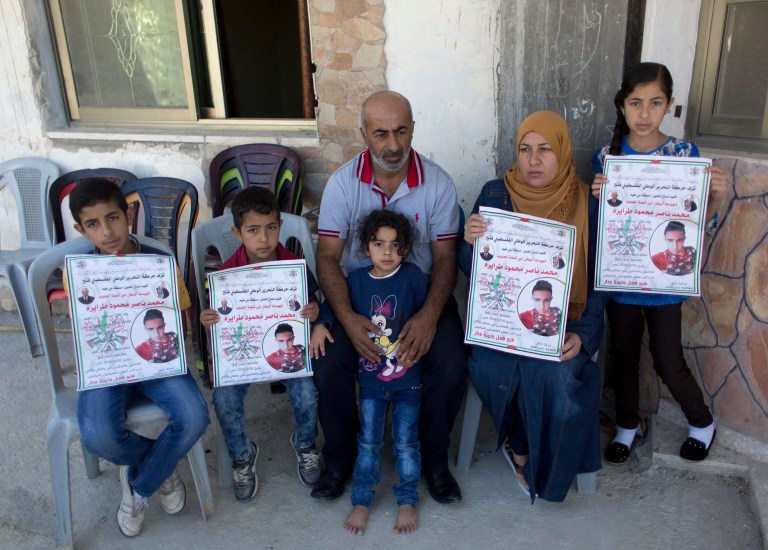 Earlier this month, a 13-year old American girl was murdered in her bed by a Palestinian terrorist wielding a knife. The attacker was killed but if past practice holds, he will receive a celebration funeral, honoring him as a hero and martyr. His family will claim a reward and monthly stipend from the Palestinian Authorities. (AP Photo/Nasser Nasser)
