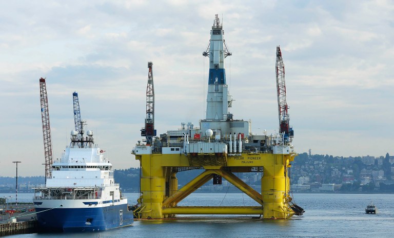 Measure encourages Arctic drilling as the Obama administration begins finalizing its five-year energy plan. (AP Photo/Ted S. Warren)