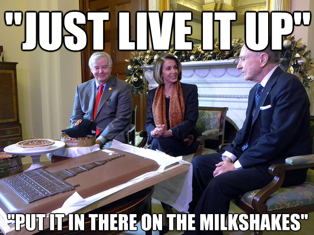 Pelosi obsessed with chocolate: ‘Just live it up. Put it in there on the milkshakes’