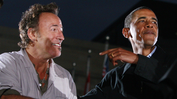 Obama deploys Bruce Springsteen and Bill Clinton to stop Romney momentum in Ohio