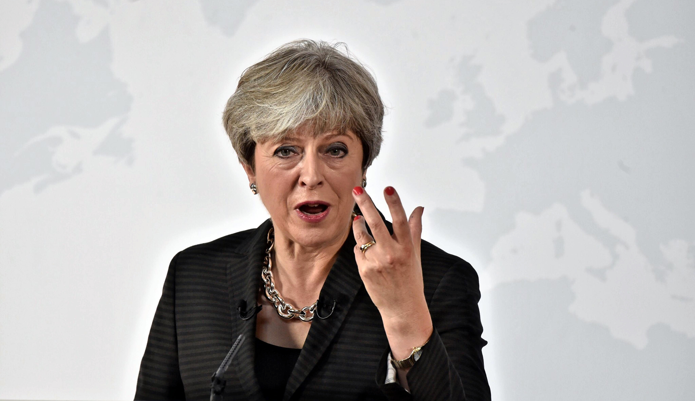 Theresa May subtly burns Jeremy Corbyn in speech on the free market