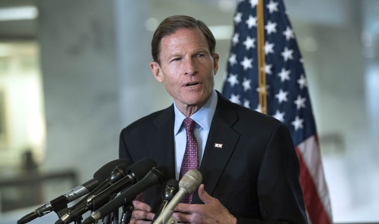 A group of nine senators, led by Sen. Richard Blumenthal of Connecticut, sent a letter to the Office of Special Counsel, the government's independent investigative and prosecutorial agency, saying a questionnaire sent by the Trump team to the Energy Department a week ago 