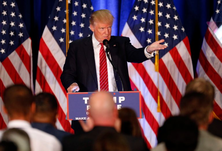 Donald Trump's candidacy has already defied conventional expectations in plenty of ways. Breaking the Republican L might be added to the list. (AP Photo)