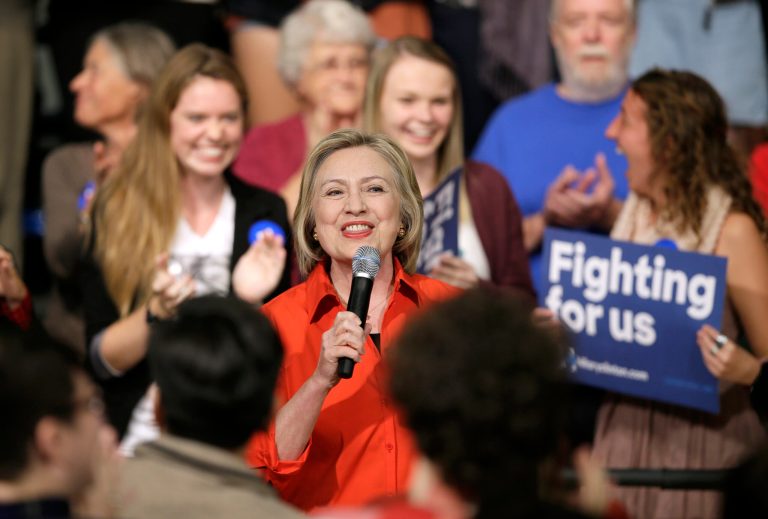 The League of Conservation Voters will officially endorse Democratic presidential front-runner Hillary Clinton on Monday at a campaign event in Nashua, N.H.Â (AP Photo/Charlie Neibergall)