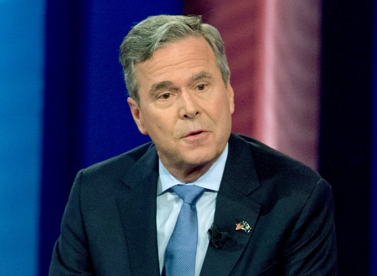 Former Florida Gov. Jeb Bush says it's OK that neither Hillary Clinton nor Donald Trump are good on education because it is mostly a state and local issue. (AP Photo/Andrew Harnik, File)