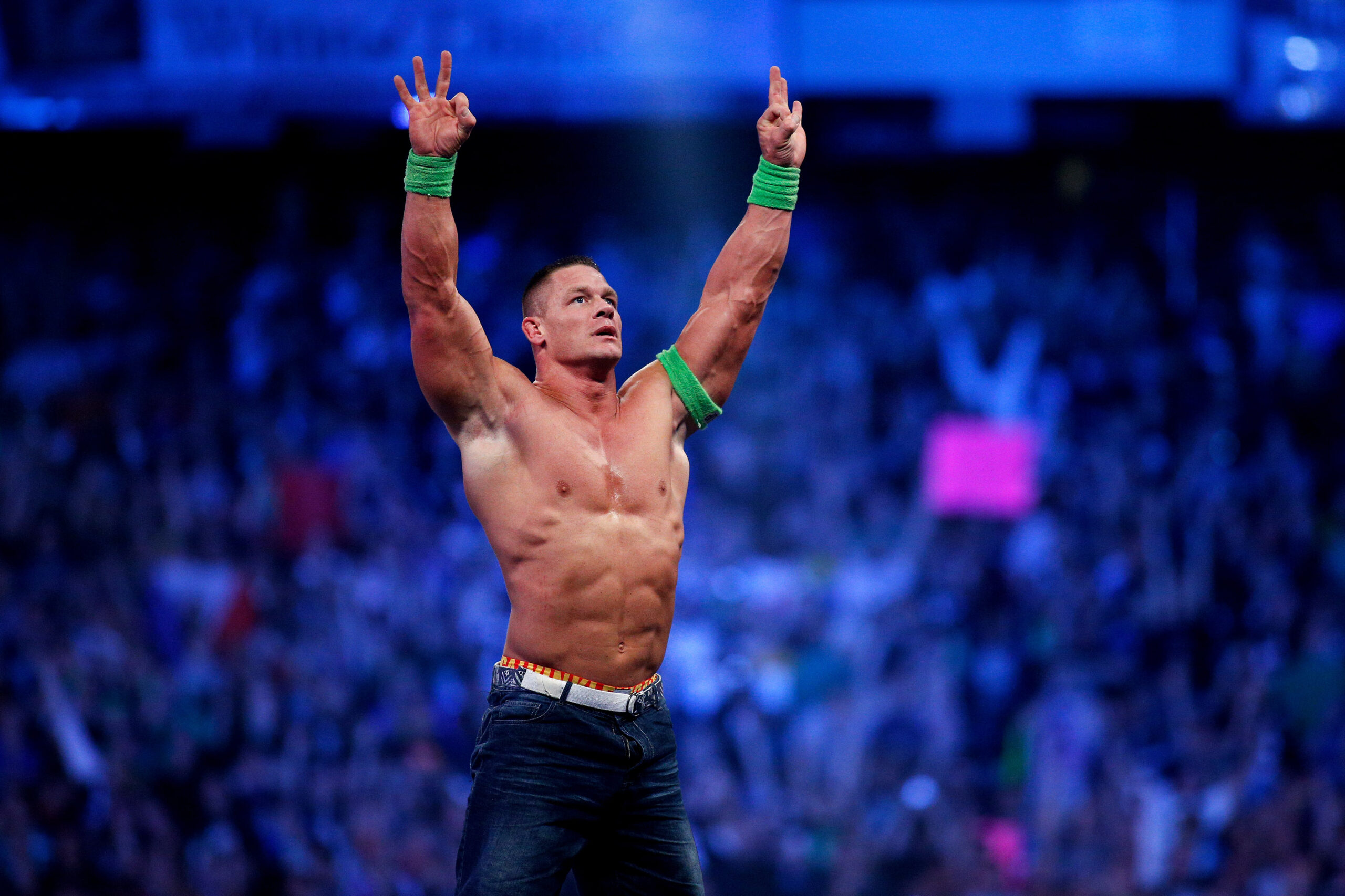 WWE wrestlers in Saudi Arabia for live matches