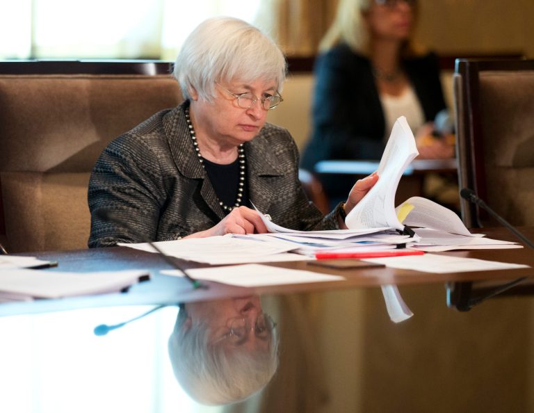 Yellen and other Fed officials will meet to determine whether to raise the short-term interest rate. (AP)