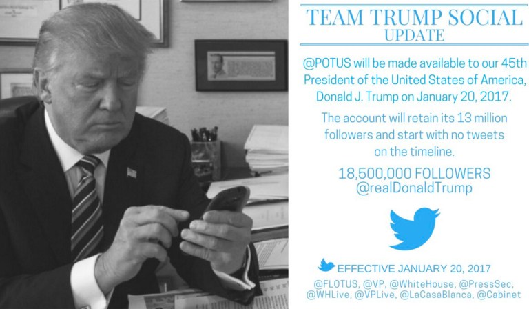 Dan Scavino, who has been named assistant to the president and director of social media in the Trump White House, posted a statement on Twitter saying the account 