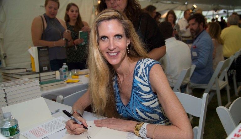 Conservative author Ann Coulter praised Trump on Tuesday after he publicly denounced the 