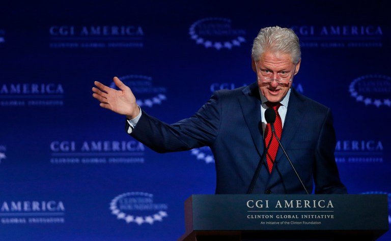 Bill Clinton announced in August that the foundation would stop accepting donations from foreign and corporate entities should the Democratic nominee win in the fall. (AP Photo/Brennan Linsley)