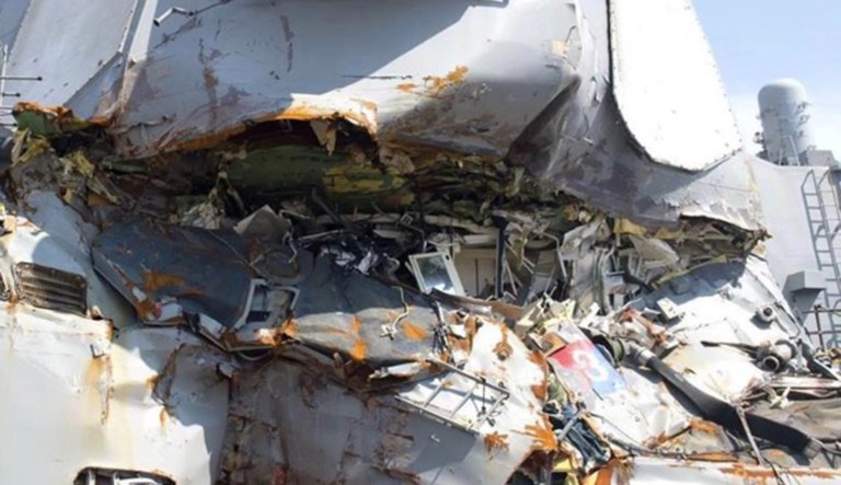 The Navy report details the events that led to the collision of USS Fitzgerald with the ACX Crystal off the coast of Japan June 17, as well as the collision of USS John S. McCain and merchant vessel Alnic MC Aug. 21. (U.S. Navy photo)