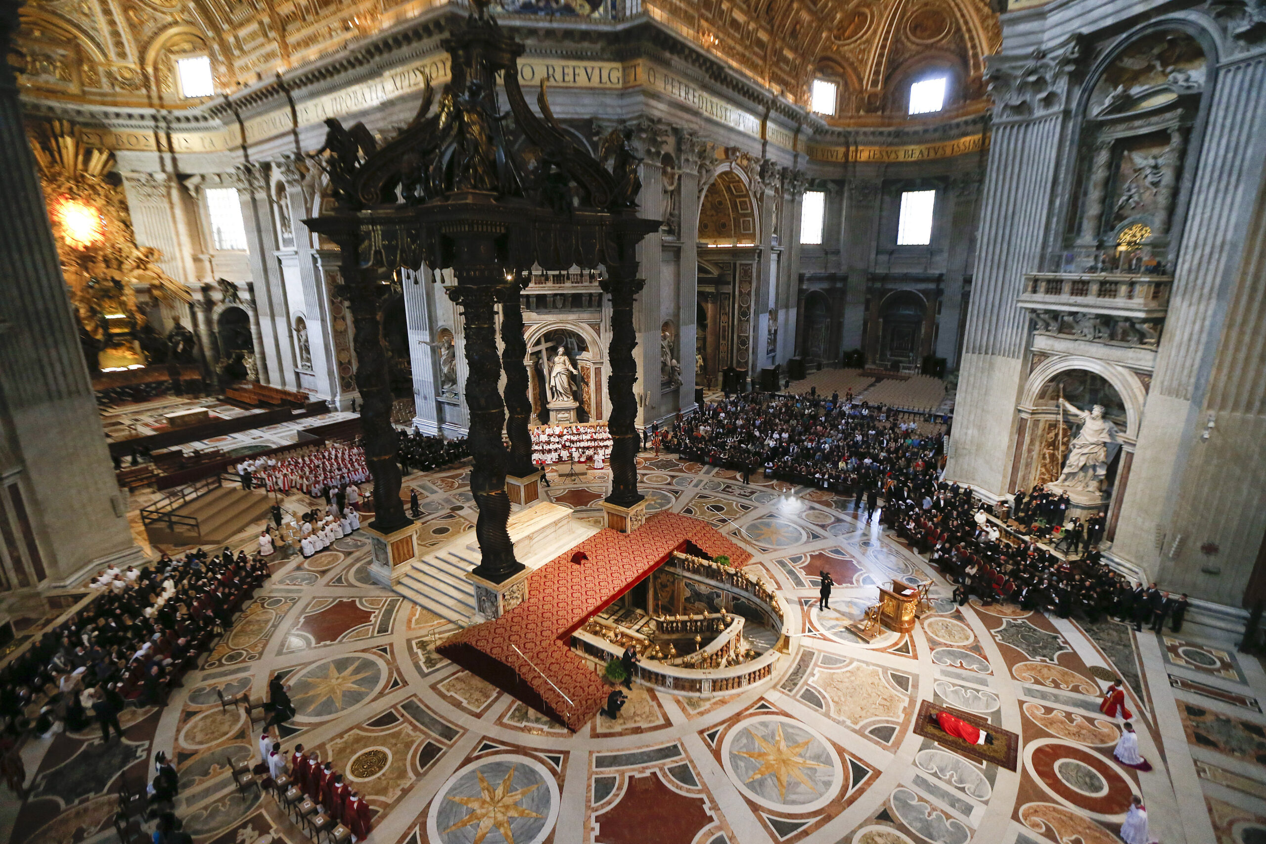 Pensive pope at Good Friday Colosseum procession