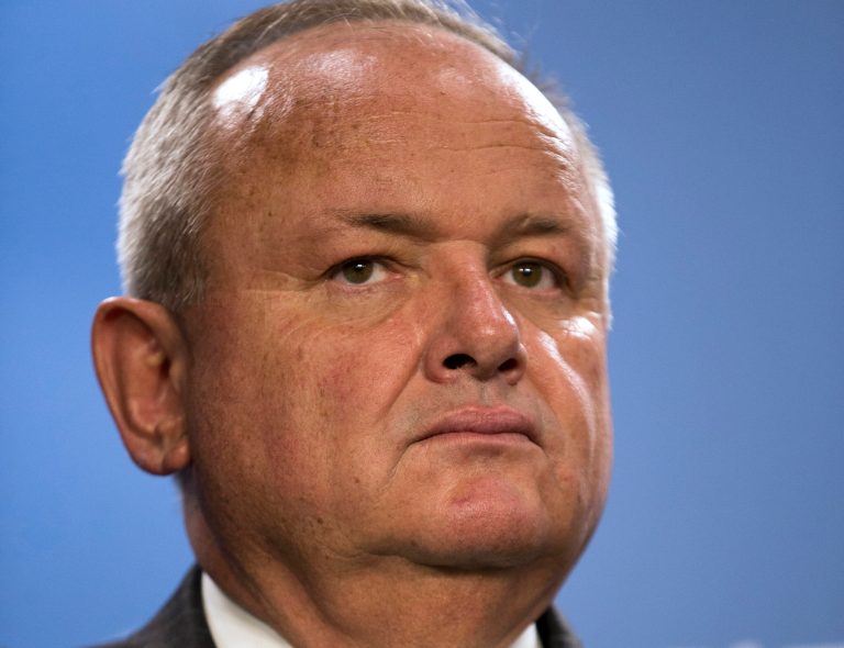 FILE - This March 18, 2014 file photo shows US Customs and Border Protection Deputy Commissioner Thomas S. Winkowski during a news conference in Washington. The Homeland Security Department has arrested more than 600 suspected gang members in a monthlong national crackdown on street gangs. Immigration and Customs Enforcement agents made the arrests in 179 cities over the last month. ICE says nearly three-quarters of the suspected gang members belong to the Surenos, or Sur 13, street gang. The name loosely translates to southerners. (AP Photo/ Evan Vucci, File)