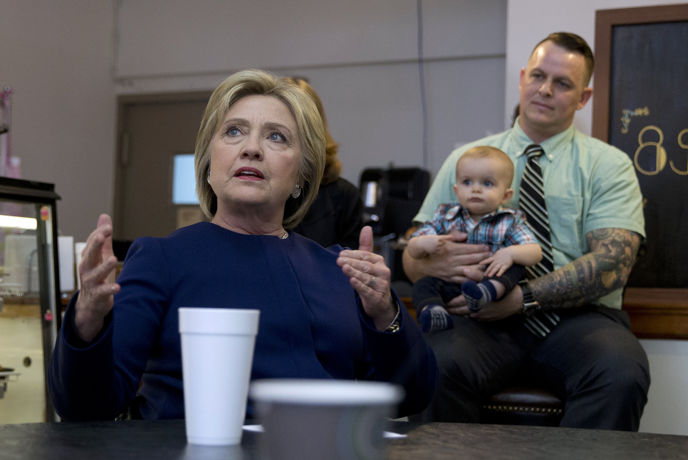 Clinton focuses her attack on the heart of Donald Trump territory