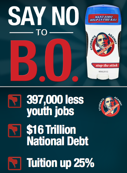 Students target Biden: ‘Stop the stink – Say No to B.O.