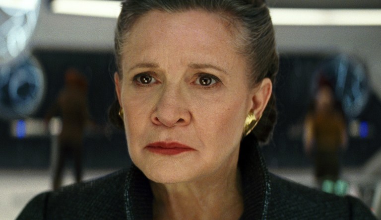 The Resistance, led by Gen. Leia Organa, came about in December 2015, before a President Trump seemed remotely possible. (Lucasfilm via AP)
