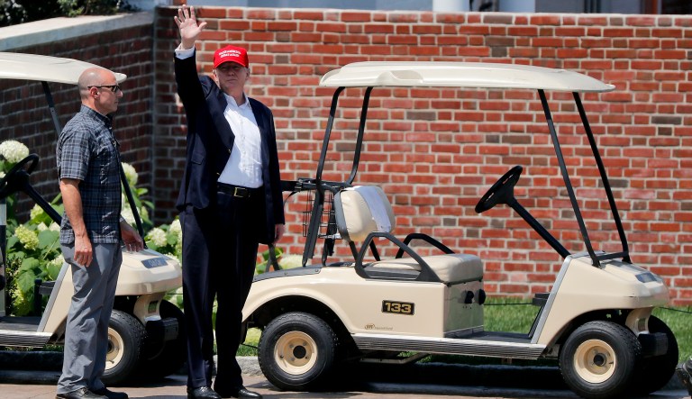 Trump is scheduled to spend a portion of Aug. 3-20 at his golf resort in Bedminster, N.J. (AP Photo/Julie Jacobson)