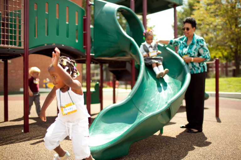 Children at a Northwest D.C. playground (Examiner file photo)