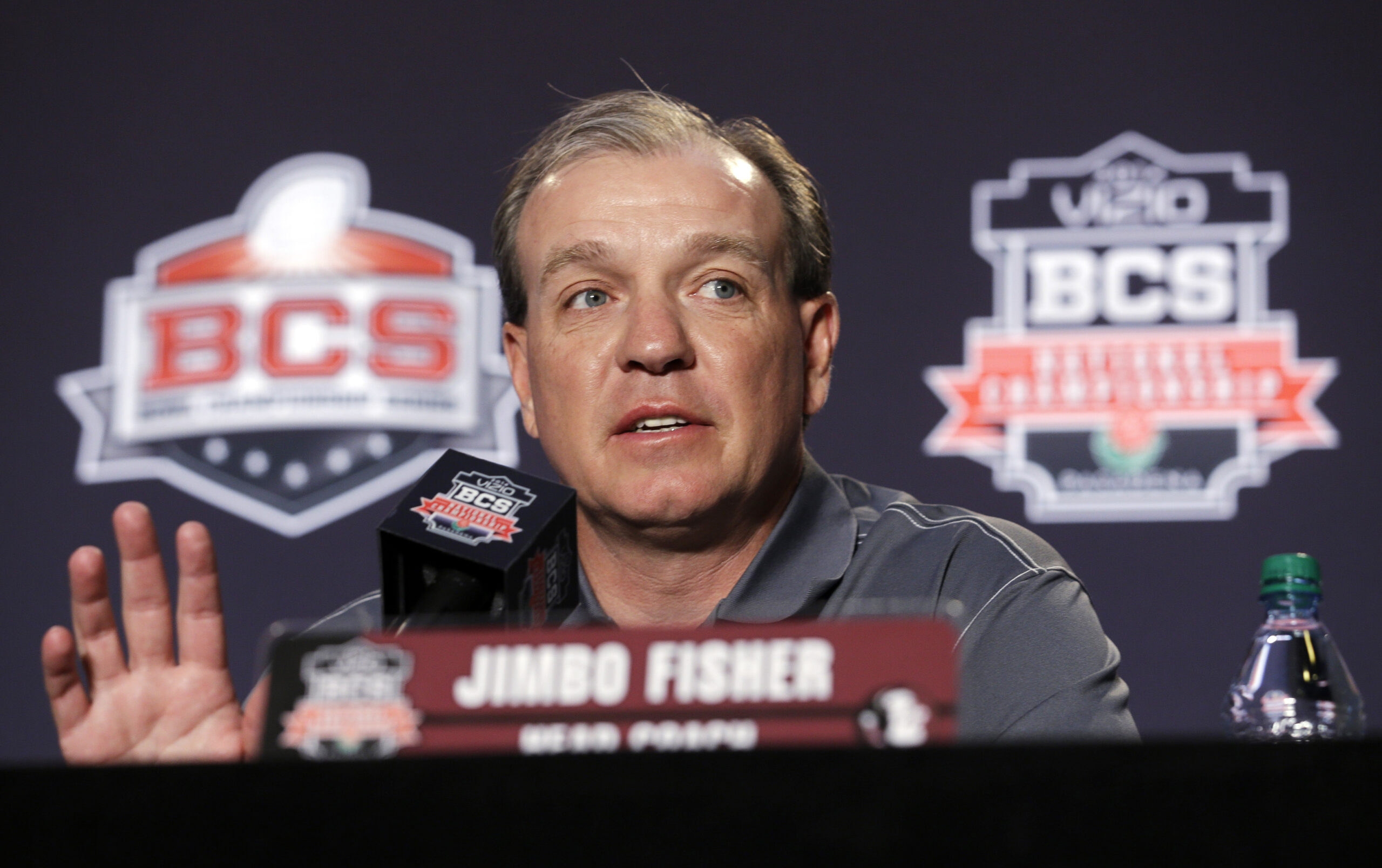 President Obama congratulates Jimbo Fisher