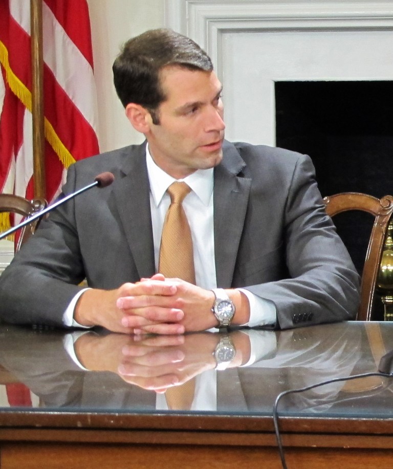 Senate Majority Leader Rob Garagiola, D-Montgomery County, said he would be resigning from the Maryland Senate on Sept. 1 to spend more quality time with his children. (AP Photo/Brian Witte)