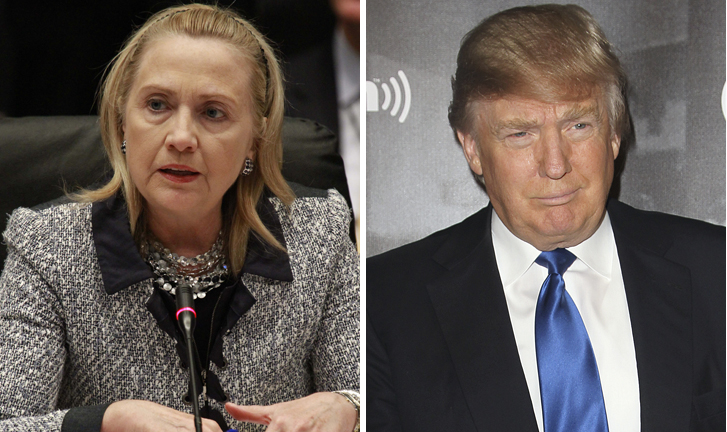 The sad stories of Hillary Clinton and Donald Trump are too much for fiction. (AP photos)