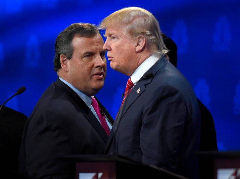 Donald Trump questioned Chris Christie's priorities on Twitter Monday, citing New Jersey voters' frustrations over their governor's frequent absences from the Garden State. (AP Photo)