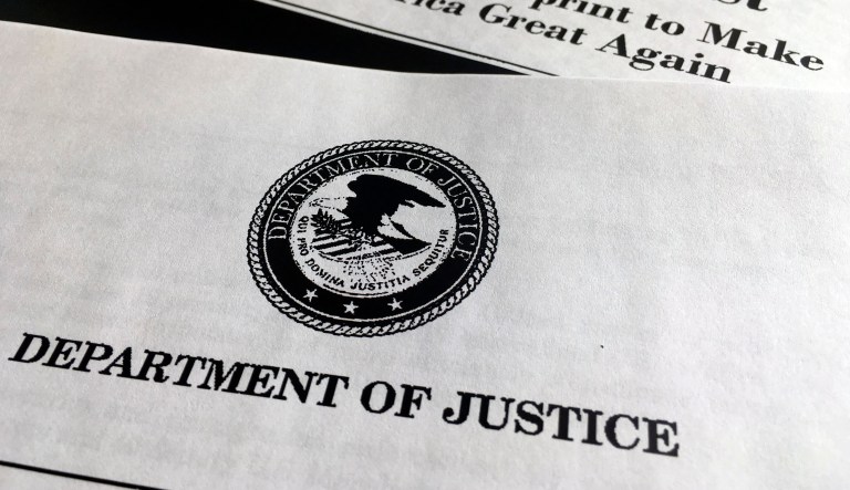 The Justice Department has won the ability to exercise a search warrant against an anti-Trump website after a superior court judge ruled Thursday it could seek data it says connects the website to violent riots that erupted on Inauguration Day. (AP Photo/Jon Elswick)