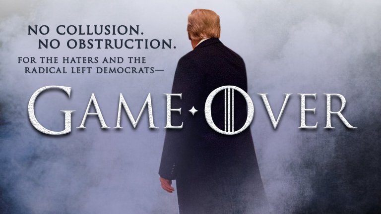The White House tweeted this image after the Mueller Report was released.