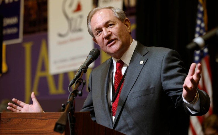 After his longshot presidential campaign for the Republican nomination never took off, the former governor of Virginia and former chairman of the Republican National Committee failed to earn a spot as a delegate in his home state this weekend. (AP Photo/Steve Helber)
