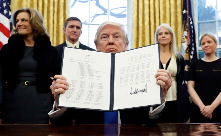 Critics have alleged the Trump administration targeted those countries in a move of religious discrimination. (AP Photo/Alex Brandon, File)