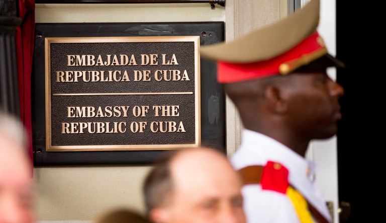 The incidents involved the health of Americans stationed in Havana. (AP Photo/Andrew Harnik, Pool)