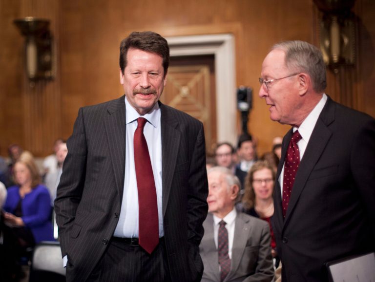 By an unanimous voice vote, the Senate Health, Education, Labor and Pensions Committee approved Robert Califf to replace Margaret Hamburg as comissioner of the FDA (AP Photo/Pablo Martinez Monsivais)