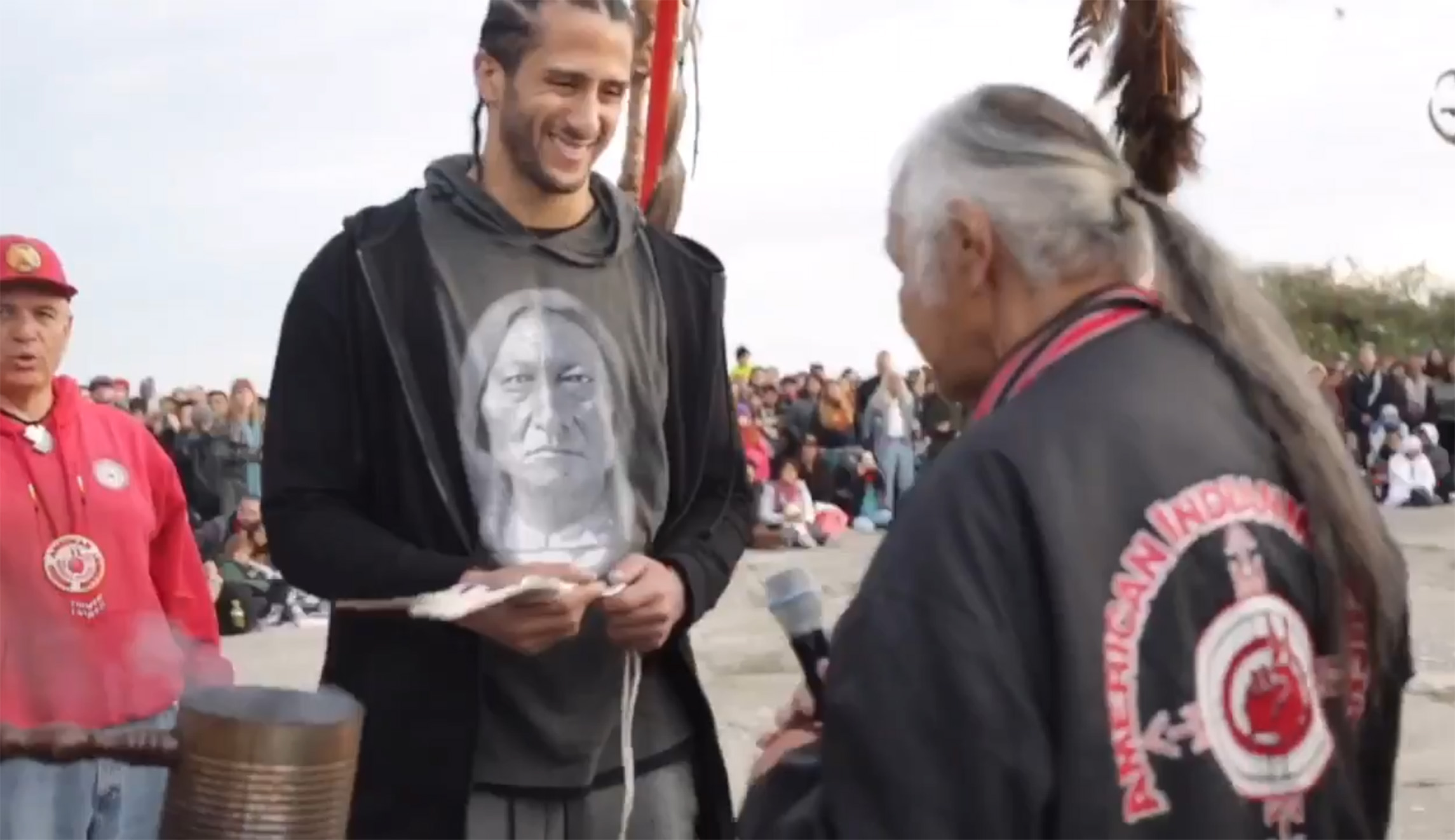 Colin Kaepernick attends Unthanksgiving Day event for Native Americans: ‘I realize that our fight is the same fight’