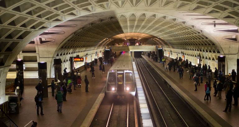 Two off-duty federal law enforcement officers detained an armed man on the D.C. Metro near Ronald Reagan Washington National Airport during the Monday night commute, according to a U.S. Customs and Border Protection press release issued Tuesday. (AP Photo/Pablo Martinez Monsivais, File)