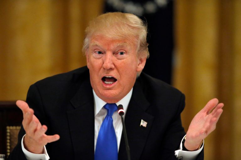 Trump has previously called for the prosecution of reporters and media outlets who publish stories that include leaked government and intelligence information. He also defended himself from reports that he was looking into pardoning himself or others from possible charges. (AP Photo/Alex Brandon)