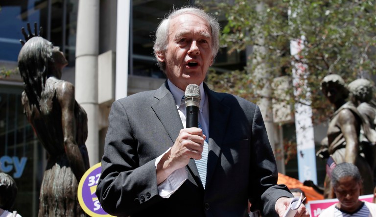 Sen. Ed Markey D-Mass., argued Thursday that President Trump should abandon his threats of 