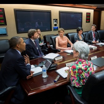 President Obama in Situation Room … For Obamacare Videoconference