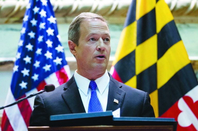 Maryland's governor Martin O'Malley delivers his speech before Maryland general assembly during his State of the State address in Annapolis Md. on Wednesday, Jan. 30, 2013. (AP Photo/Jose Luis Magana)