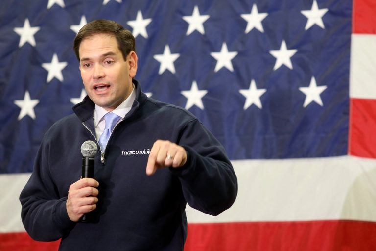 Rubiio faulted Sanders as one of the U.S. politicians he said do not think America is 