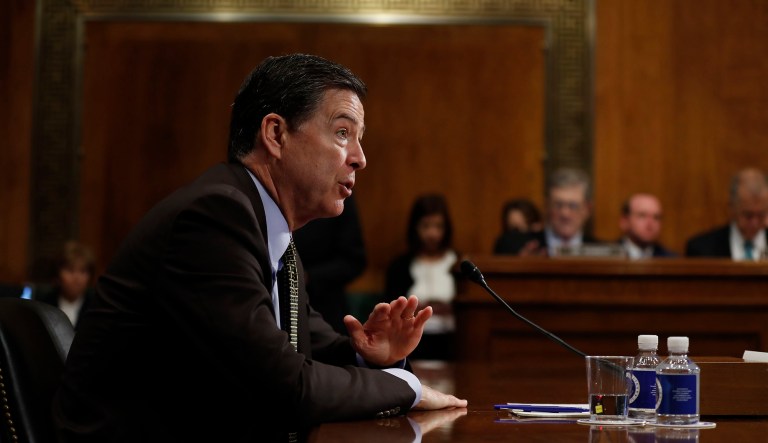 Former FBI Director James Comey is set to testify before Congress his week. (AP Photo/Carolyn Kaster)