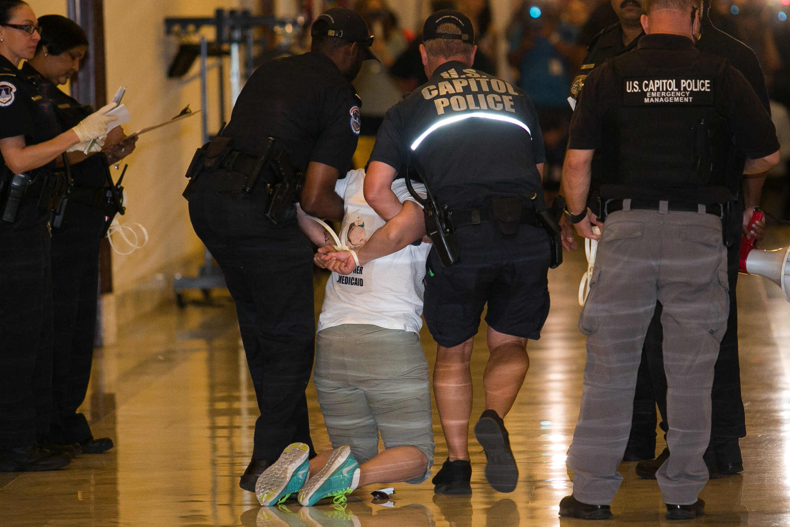 Capitol Police arrest 40 people during healthcare protests