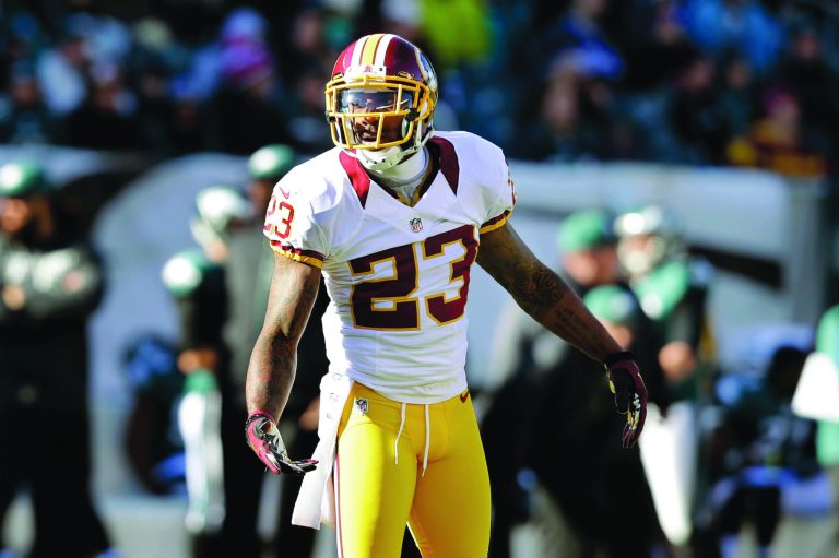 Mel Evans/AP
DeAngelo Hall played in two postseason games with the Falcons, but that team never made it back to the playoffs before he was traded.