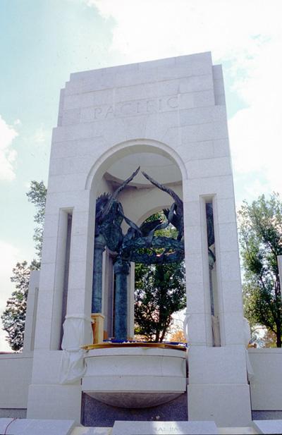 The Pacific Pavilion of the National World War II Memorial.