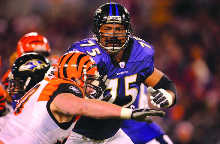 Doug Pensinger/Getty Images
Former Ravens offensive tackle Jonathan Ogden, a D.C. native and St. Albans alumnus, was voted to the Pro Football Hall of Fame on Saturday.