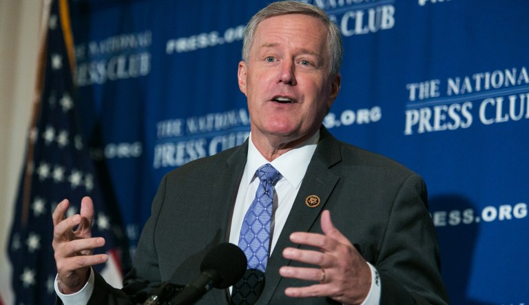 Rep. Mark Meadows, R-N.C., leads a faction of more than three dozen conservatives whose support for a final tax bill will be critical for passage in the House. (Graeme Jennings/Examiner)