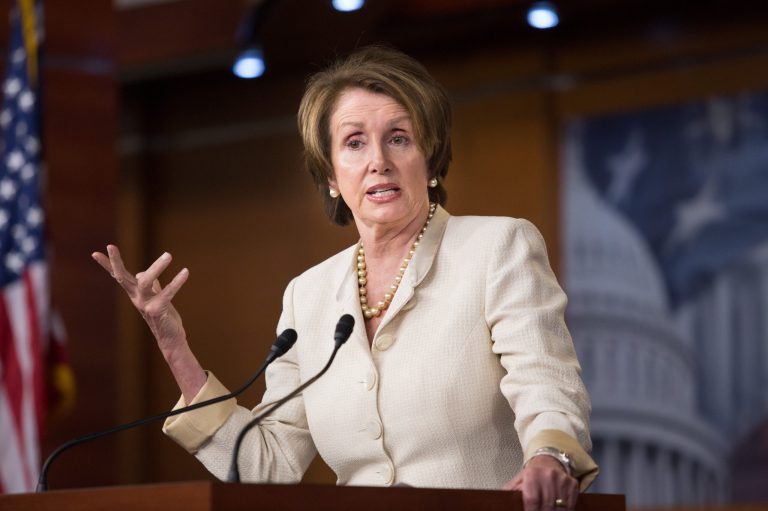 House Minority Leader Nancy Pelosi, D-Calif., had some sharp words for Russian President Vladimir Putin and the New York Times. (Graeme Jennings/Washington Examiner)
